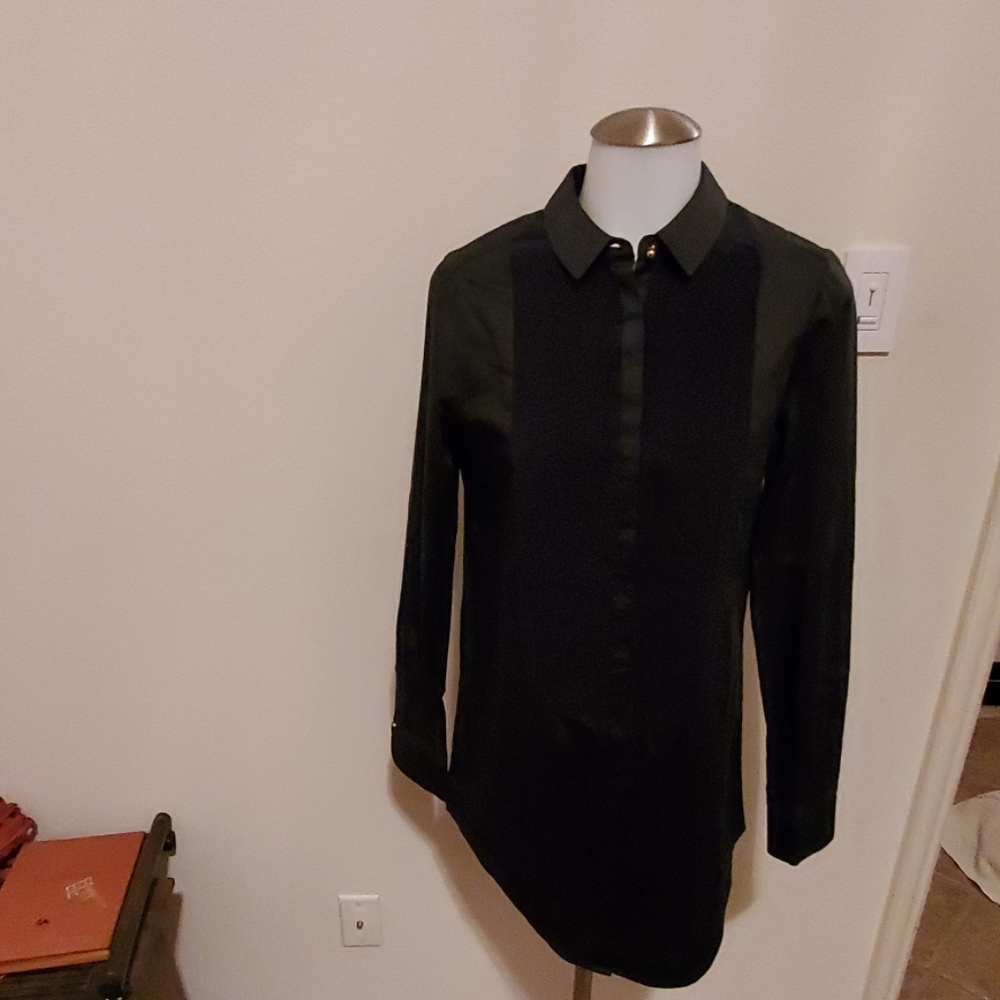 Black Tuxedo Style Shirt